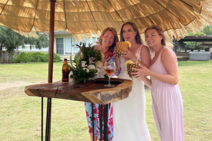 Cocktail Table with Hula Umbrella